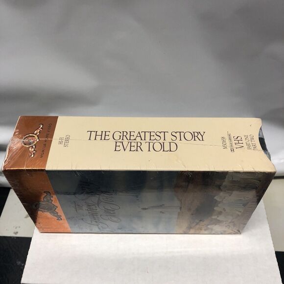 The Greatest Story Ever Told VHS, 2-Tape Set Life Story Of Jesus Christ Sealed - Picture 4 of 8